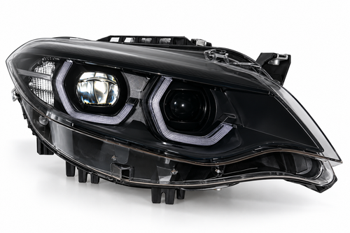 BMW F22 2 Series / F87 M2 Black Shadow V3 RGB IKON headlights – view 2