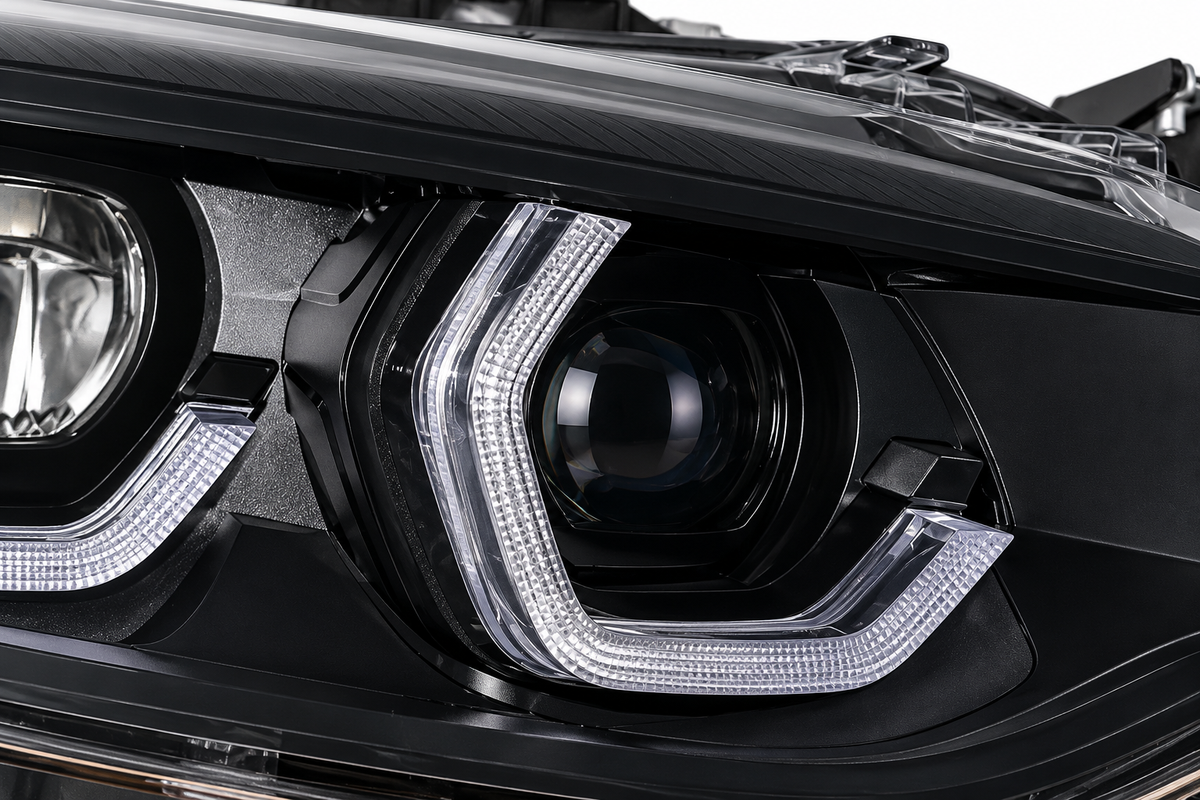 BMW F22 2 Series / F87 M2 Black Shadow V3 RGB IKON headlights – view 4