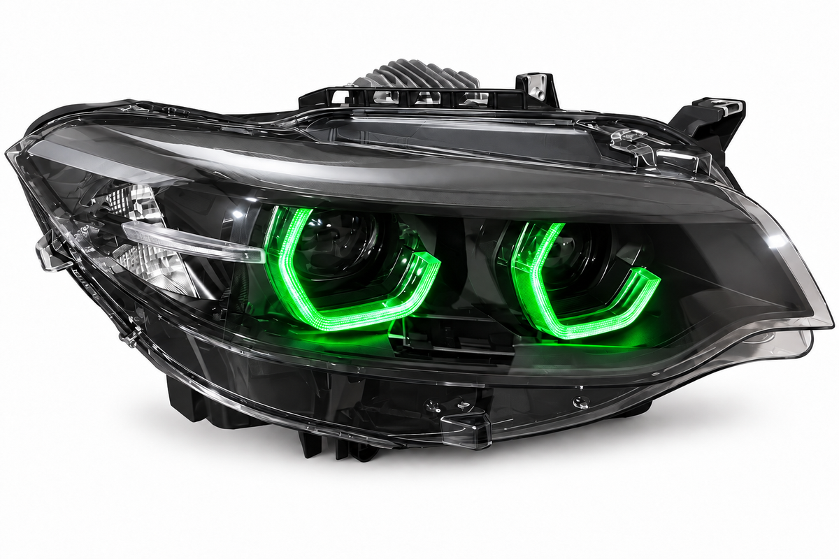 BMW F22 2 Series / F87 M2 Black Shadow V3 RGB IKON headlights – view 12