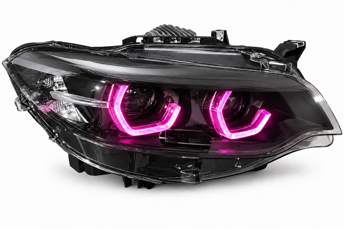 BMW F22 2 Series / F87 M2 Black Shadow V3 RGB IKON headlights – view 9