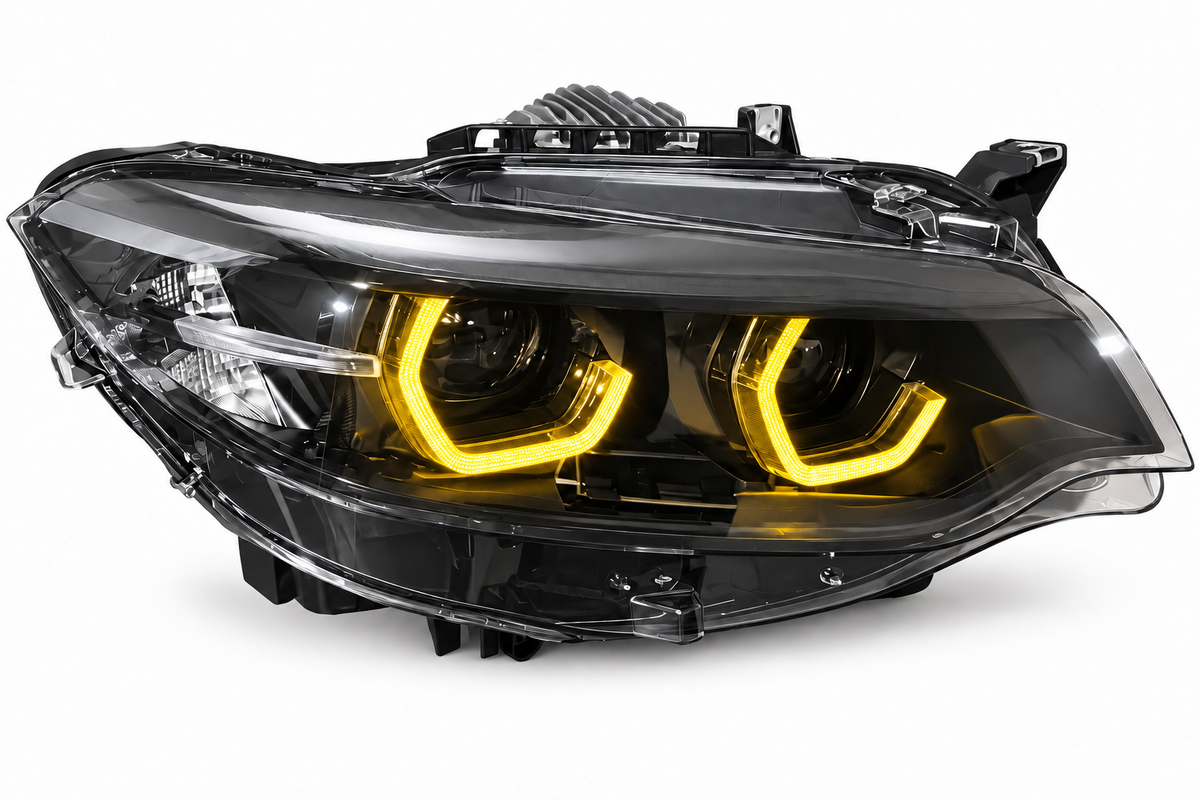 BMW F22 2 Series / F87 M2 Black Shadow V3 RGB IKON headlights – view 11
