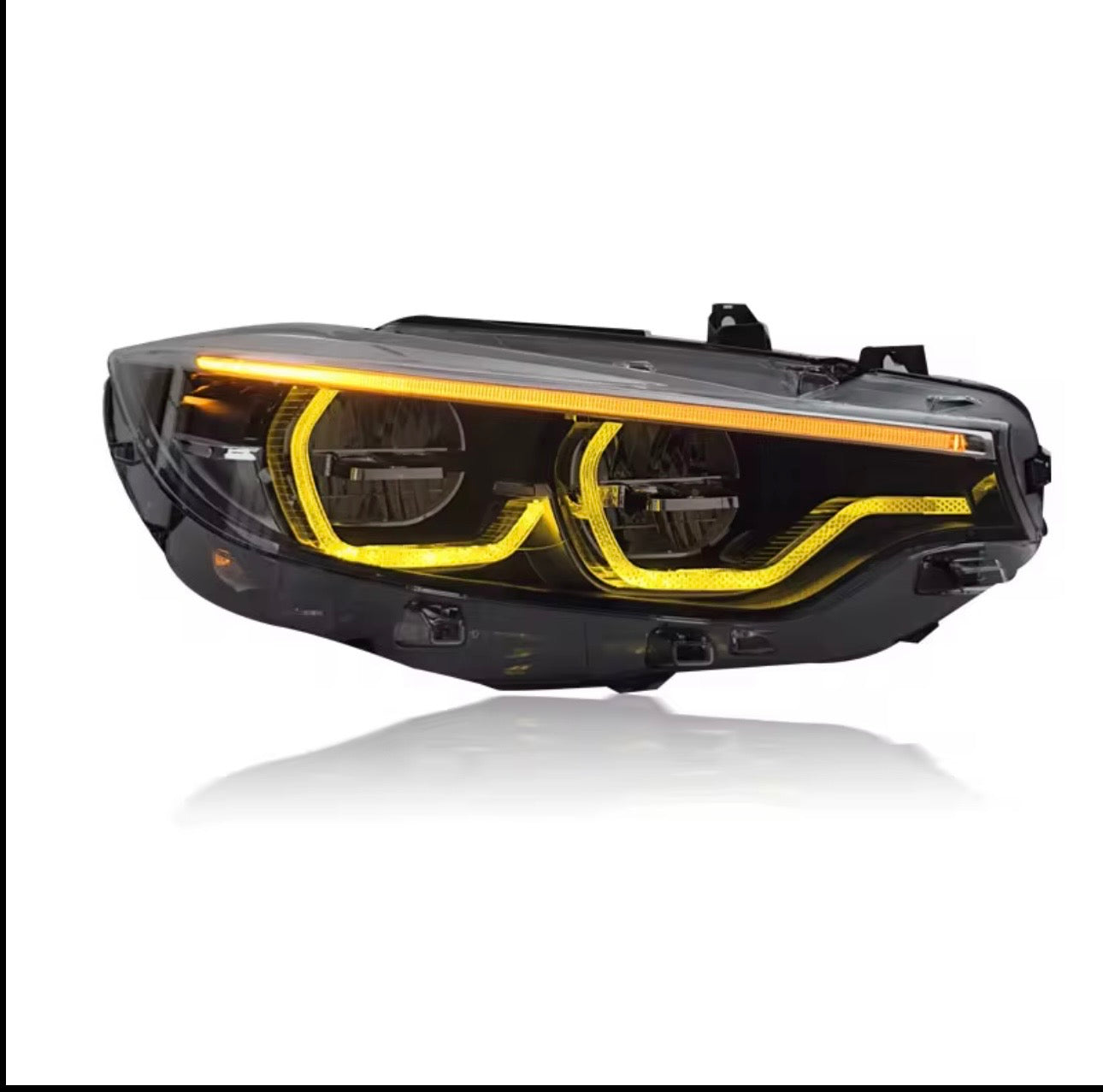 BMW M3 M4 Ikon Style Red, Yellow and White Switchable DRLs (LED Headlight)