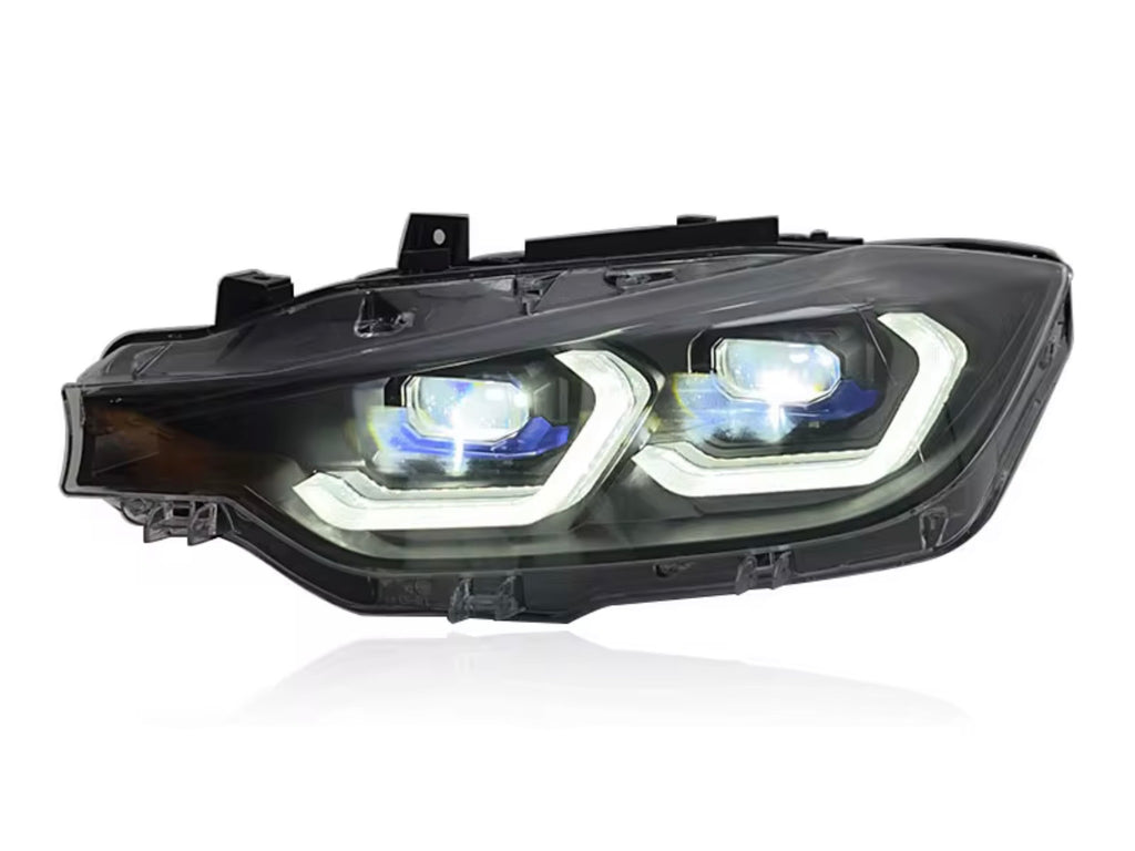 Yellow and White Switchable DRLs LED Headlights for BMW 3 Series 2012-2019