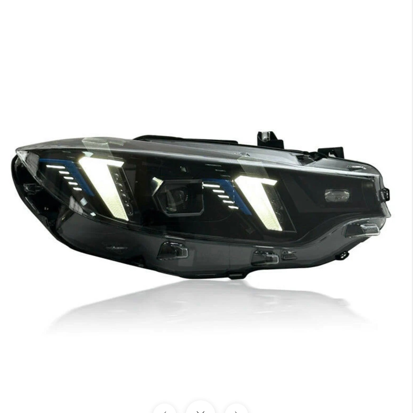 BMW M3 M4 Snake Eyes Style Yellow and White Switchable DRLs (LED Headlight)