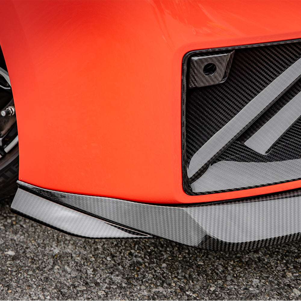 BMW M2 G87 V2 carbon fibre front lip - side profile