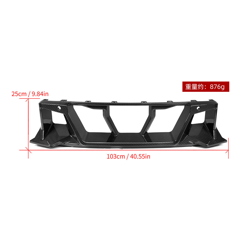 BMW M2 G87 carbon fibre lower grille - front view