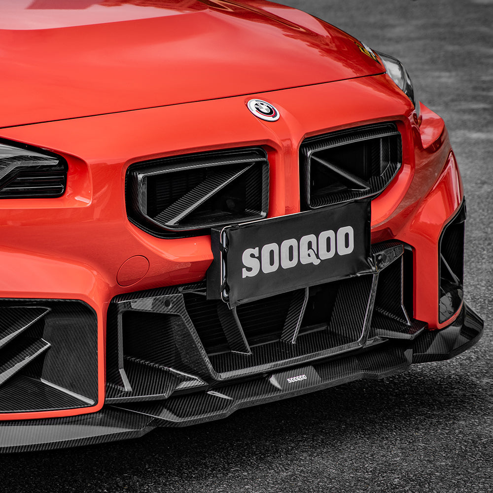BMW M2 G87 carbon fibre lower grille - on car