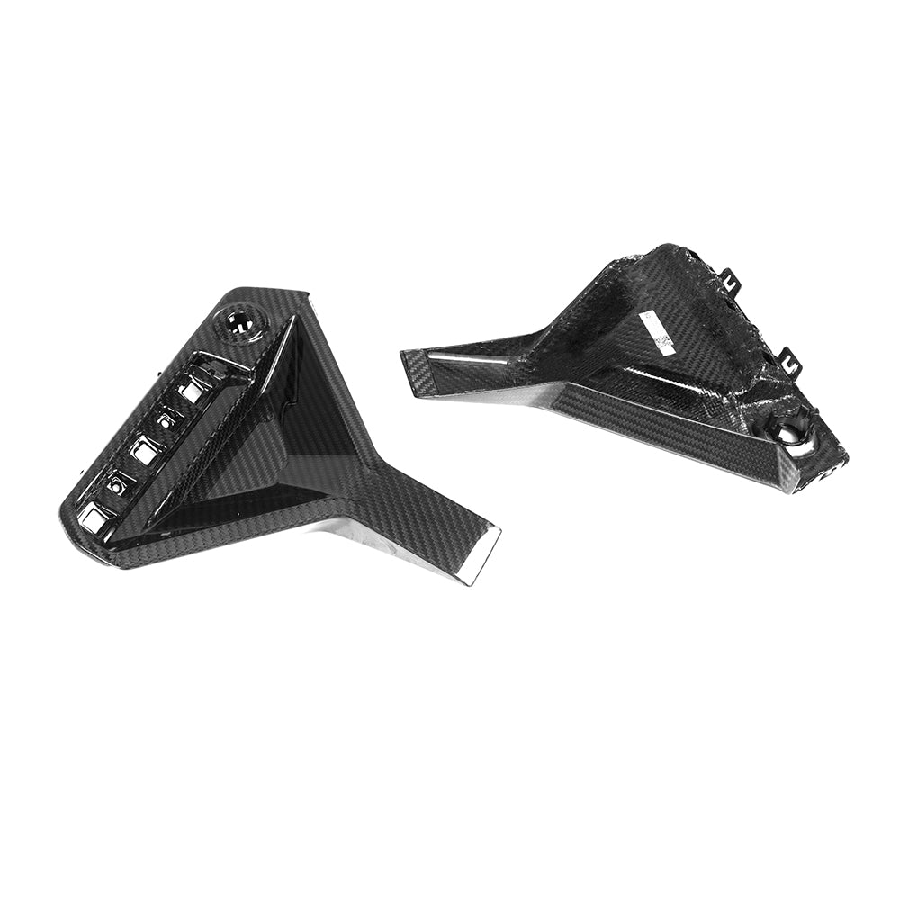 BMW M2 G87 carbon fibre rear bumper inserts - detail