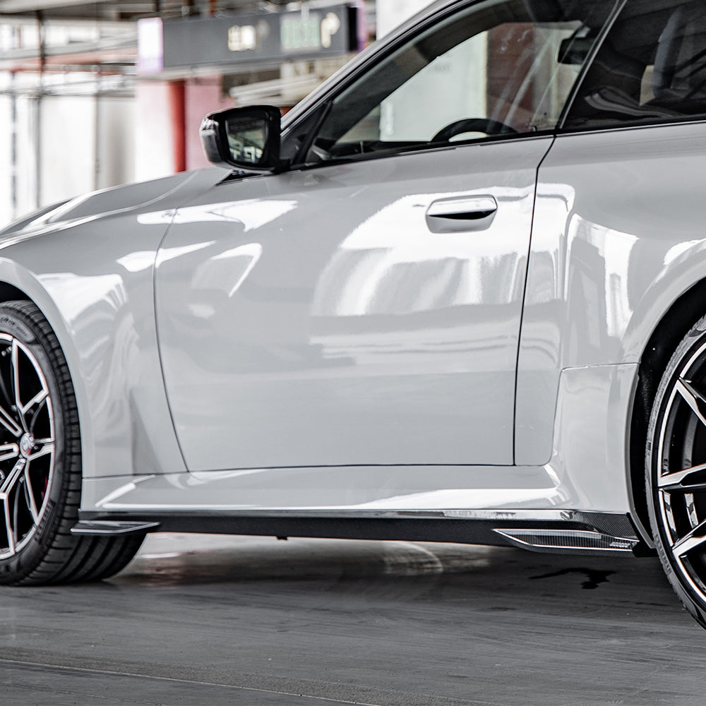 BMW M2 G87 carbon fibre side skirt - low angle