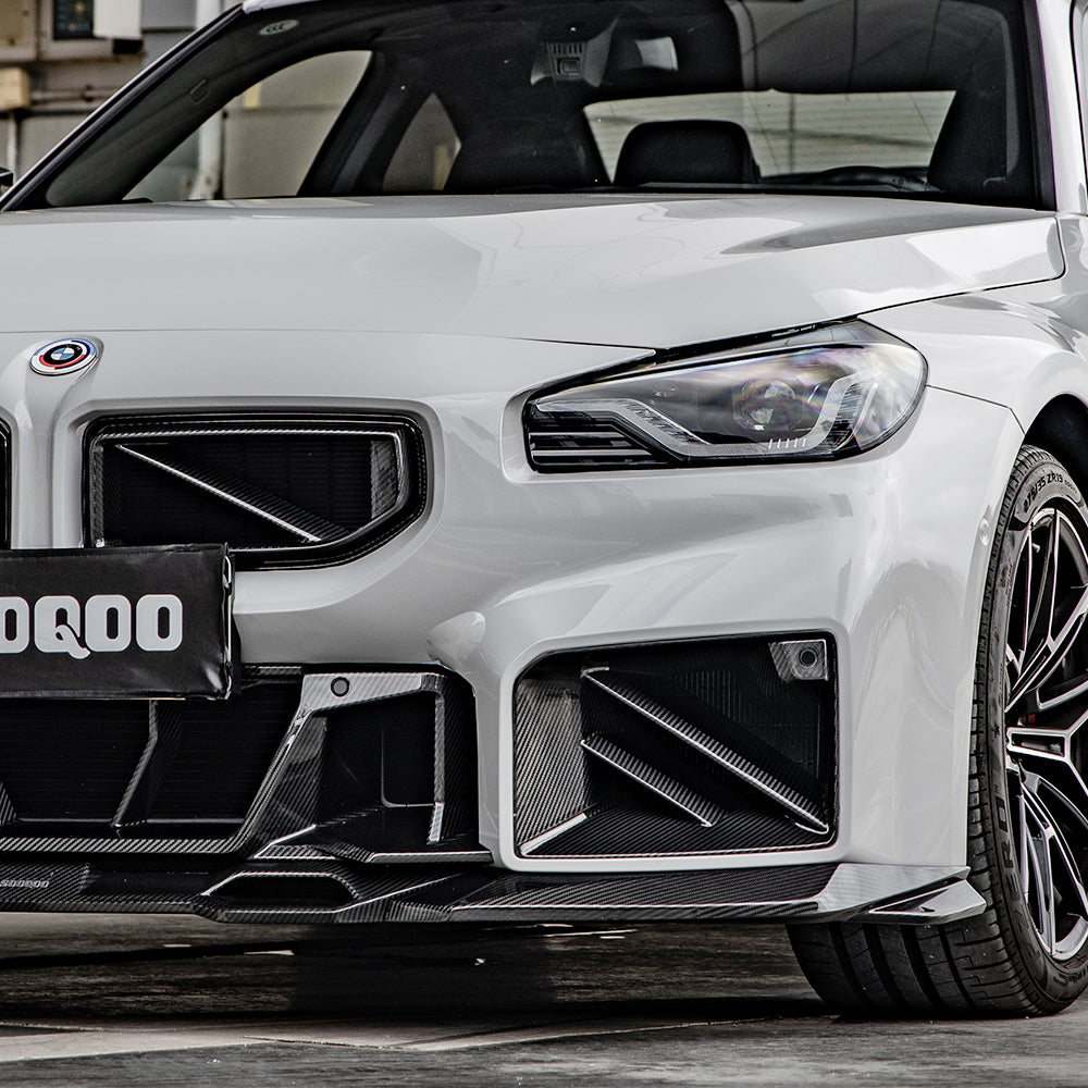 BMW M2 G87 carbon fibre air inlets - close up