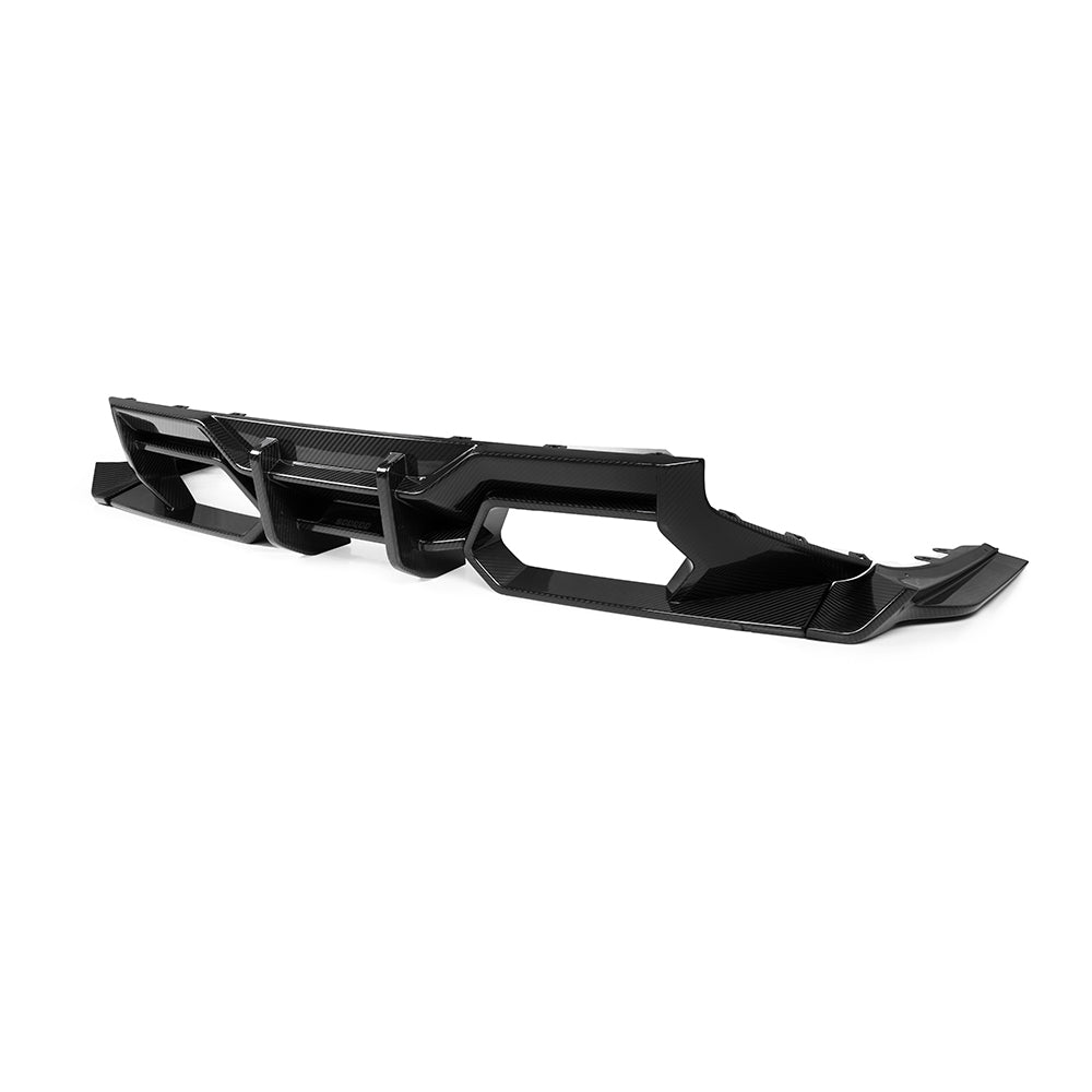 BMW M2 G87 V1 carbon fibre rear diffuser - fitted view