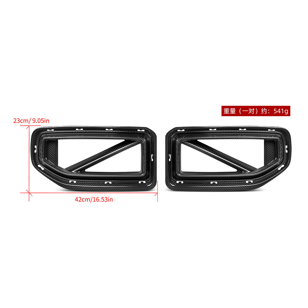 BMW M2 G87 V1 carbon fibre front grille - mounting detail