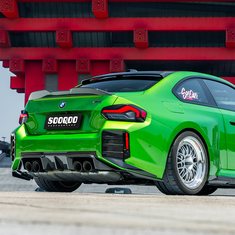 BMW M2 G87 V2 carbon fibre rear diffuser - on car