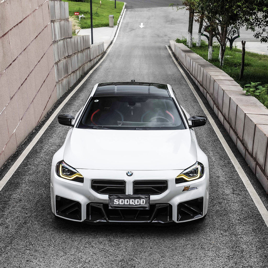 BMW M2 G87 V2 carbon fibre front grille - mesh detail