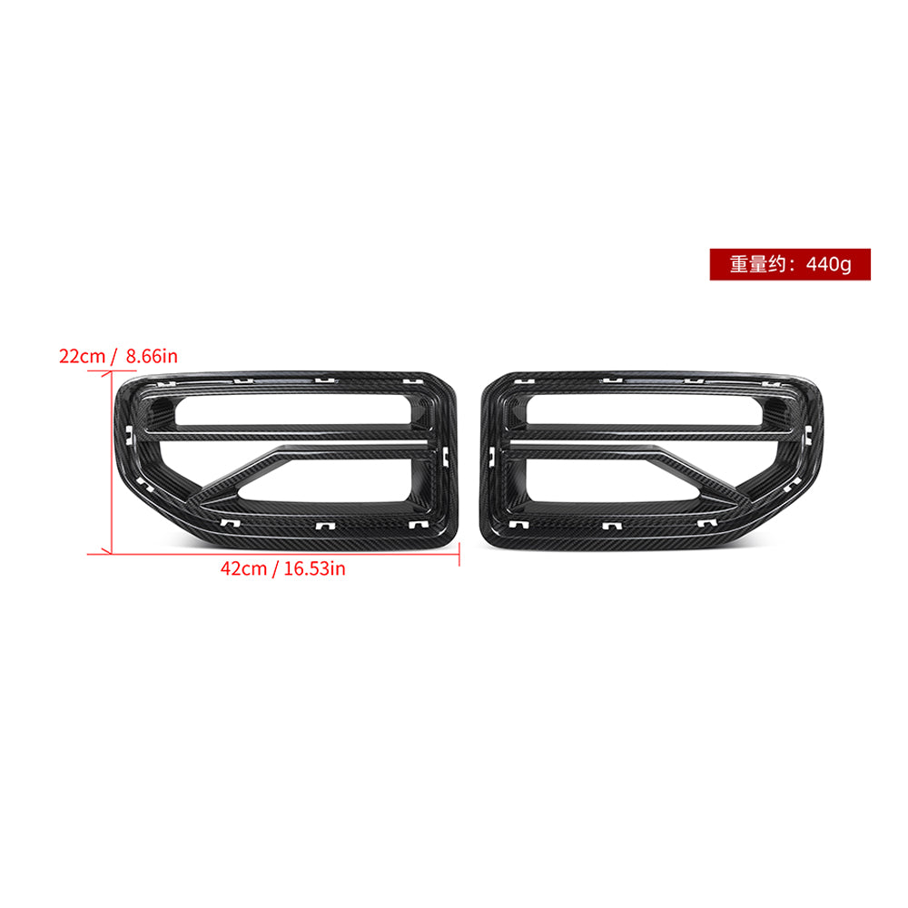 BMW M2 G87 V2 carbon fibre front grille - mounting points