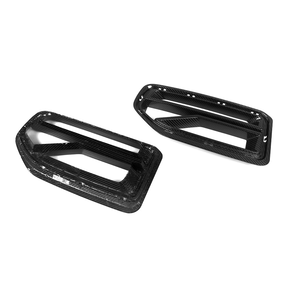 BMW M2 G87 V2 carbon fibre front grille - rear view