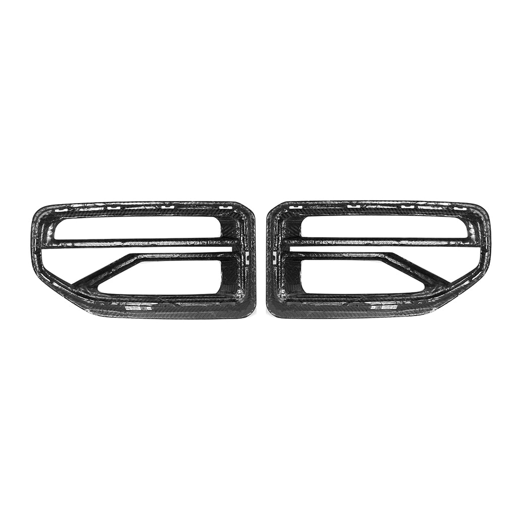 BMW M2 G87 V2 carbon fibre front grille - side angle