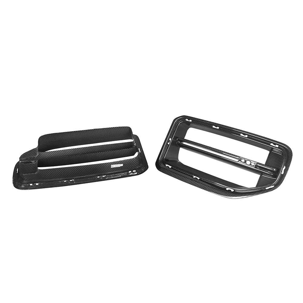 BMW M2 G87 V3 carbon fibre front grille - rear view