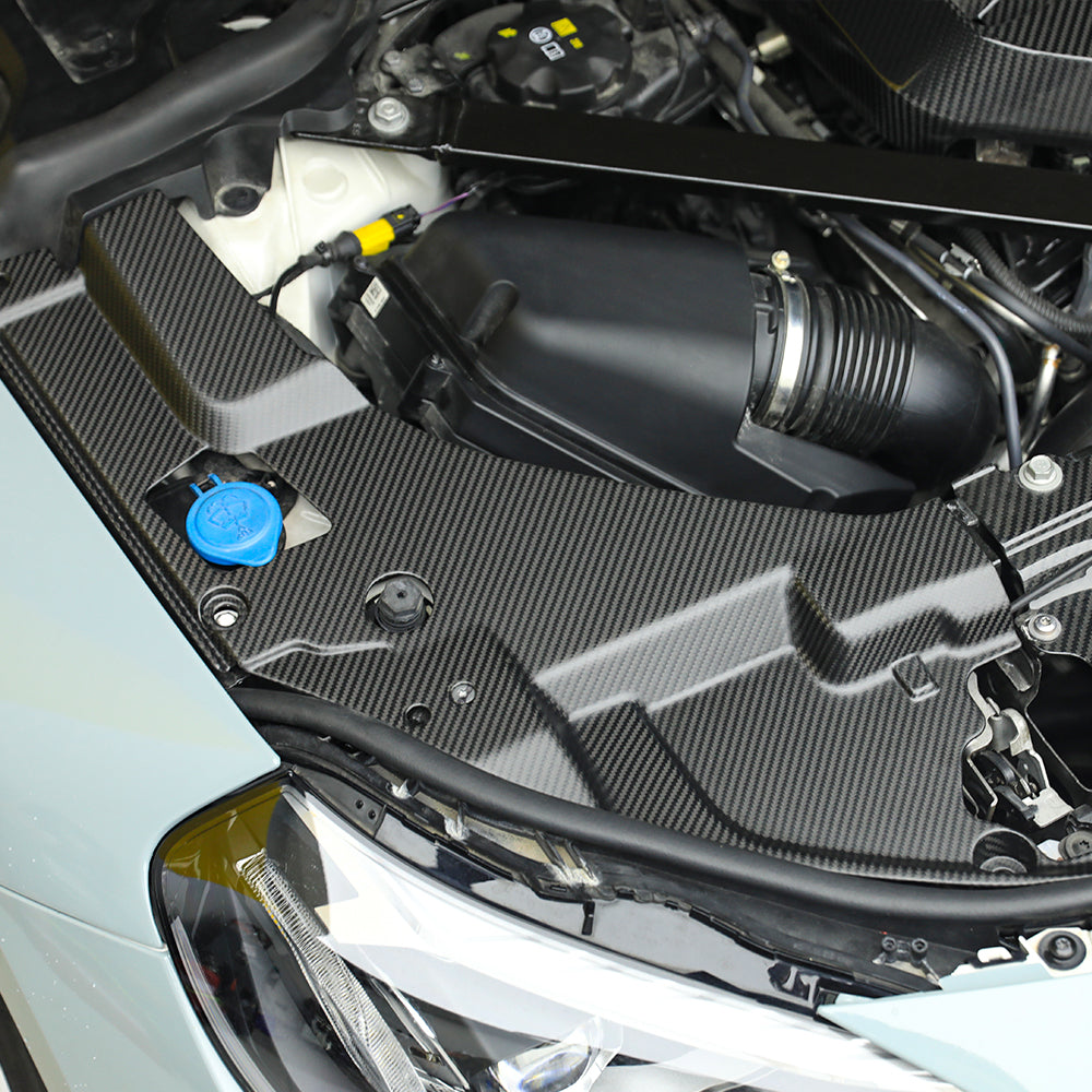 BMW M2 G87 carbon fibre engine bay trim - right side