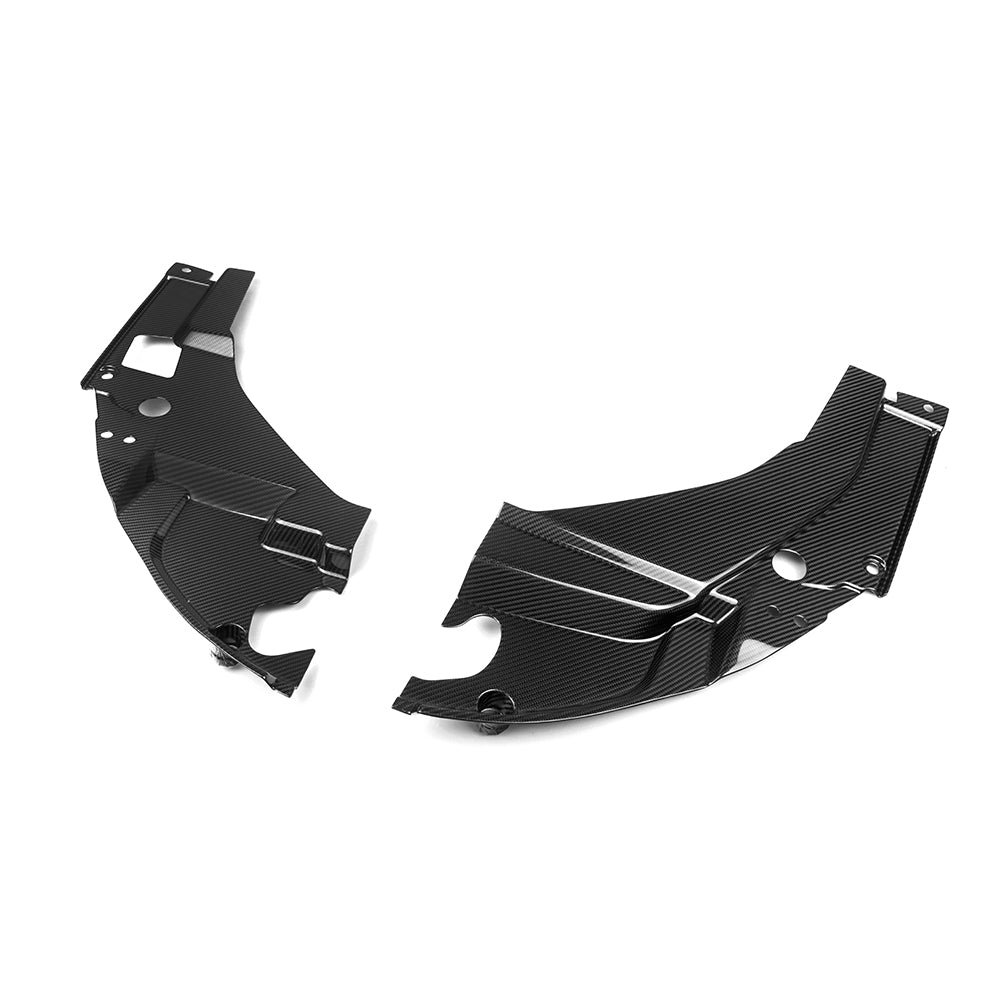 BMW M2 G87 carbon fibre engine bay trim - detail