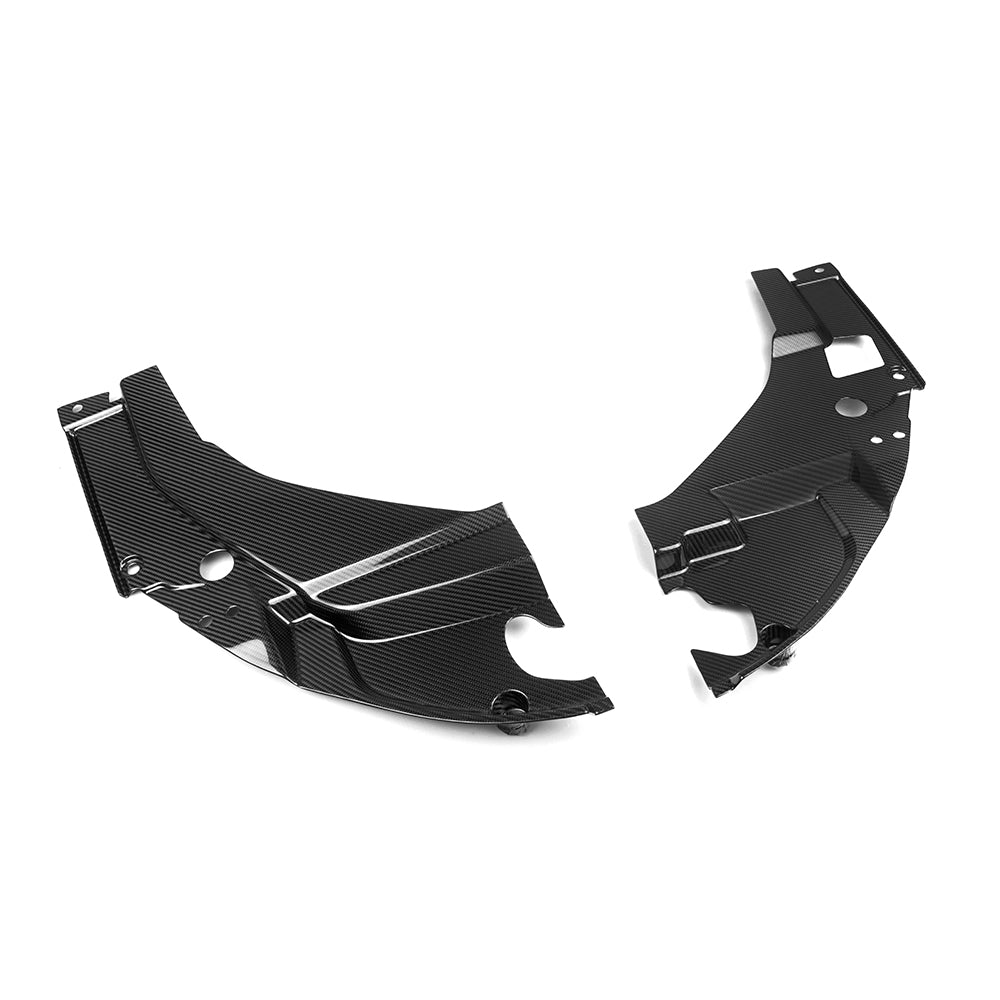 BMW M2 G87 carbon fibre engine bay trim - left side
