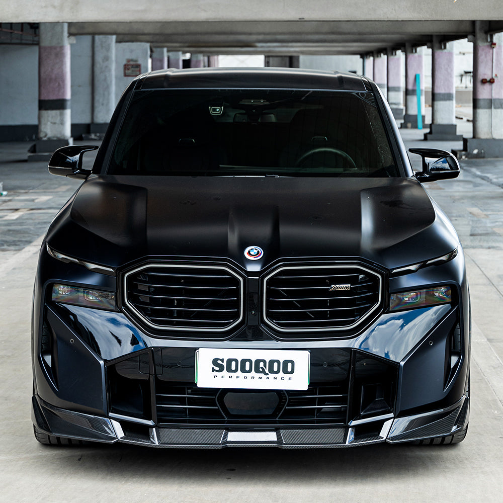BMW XM G09 carbon fibre front lip - product shot