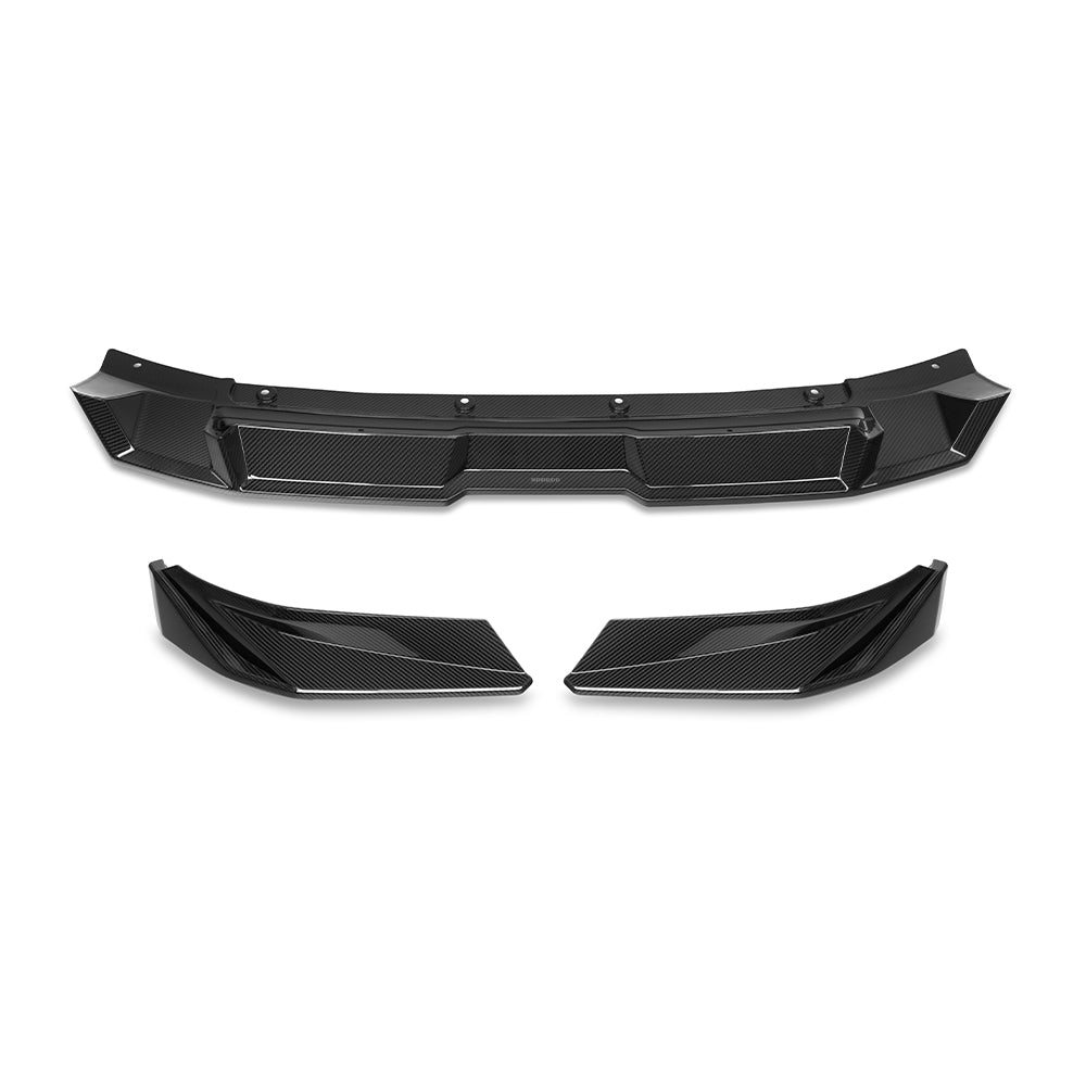 BMW XM G09 carbon fibre front lip - low angle