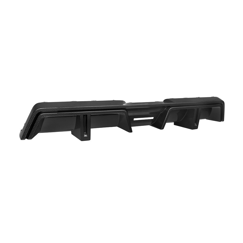 BMW XM G09 carbon fibre rear diffuser - on car