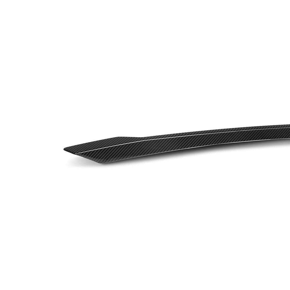 BMW XM G09 carbon fibre rear spoiler - angle view