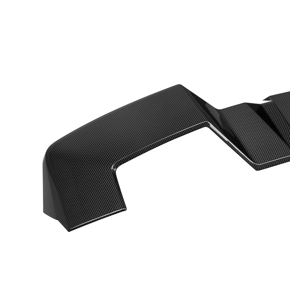 BMW XM G09 carbon fibre top spoiler - angle view