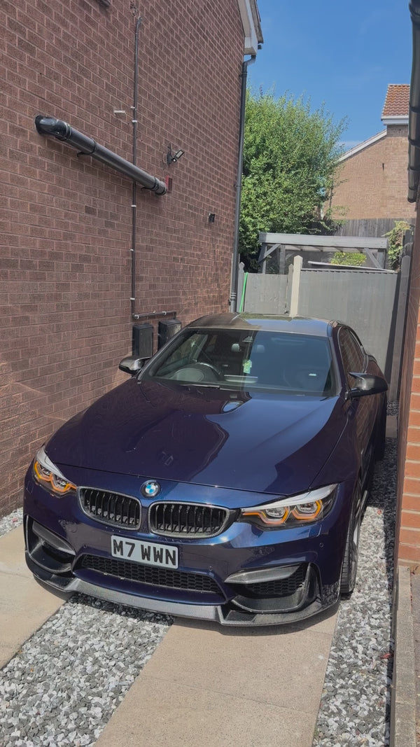 decstev's Tanzanite Blue F82 M4 with IKON V2 Amber headlights
