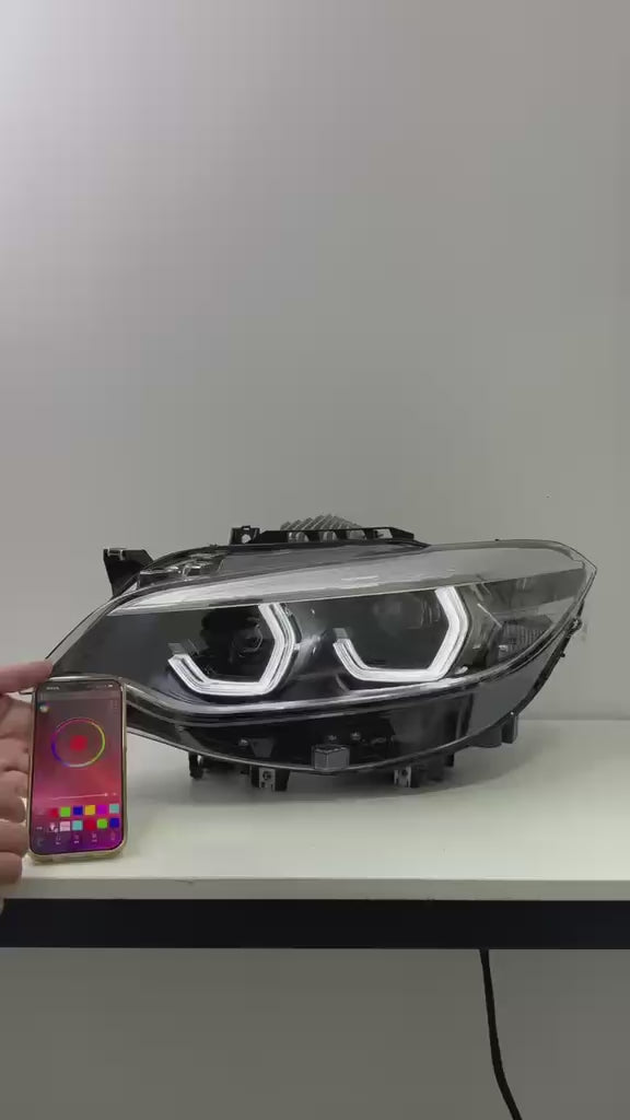 RGB V2 IKON Scheinwerfer - Für F87 F22 2er BMW LED-Scheinwerfer Paar (APP-GESTEUERT)