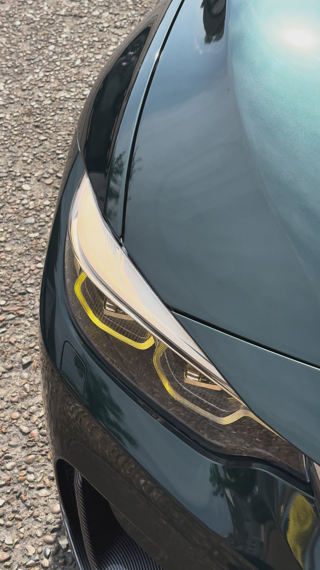 Individual Champagne Gold Icon V3 - Limited Edition BMW IKON Headlights | Switchable On-The-Fly Tri-Colour Amber, Yellow & White DRL | F80 F82 F83 F32 F33 F36