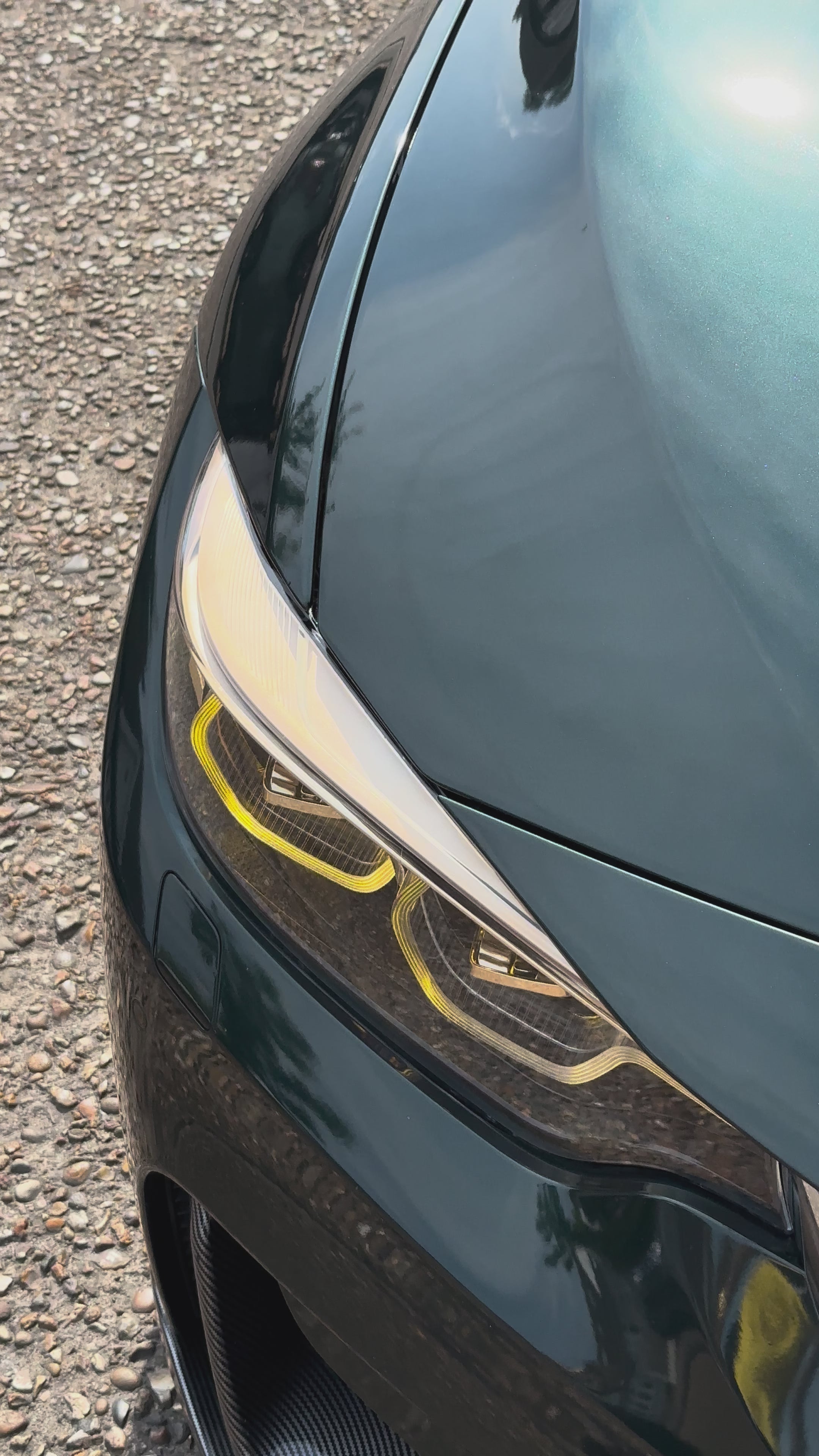 Individual Champagne Gold Icon V3 - Limited Edition BMW IKON Headlights | Switchable On-The-Fly Tri-Colour Amber, Yellow & White DRL | F80 F82 F83 F32 F33 F36