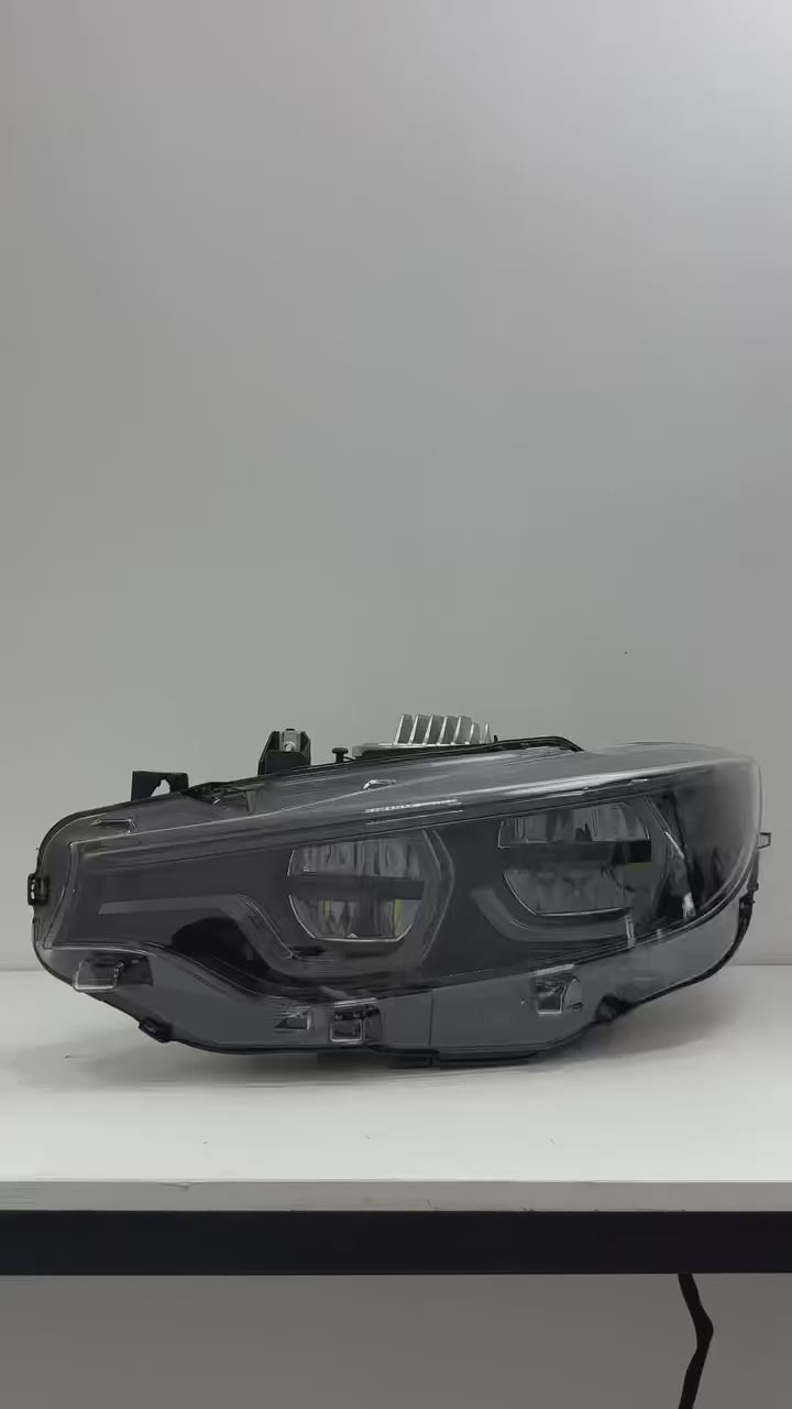 Black Shadow V3 RGB IKON Headlights (4 Series, M3 and M4) - App-Controlled RGB DRLs For M3 M4 F80 F82 F83 4 Series F32 F33 F36 (Early Bird Price)