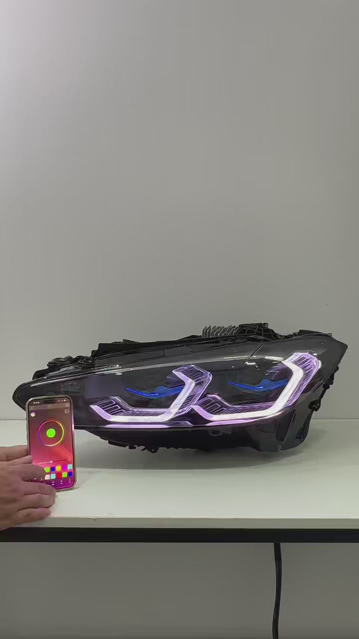 Laser RGB Headlights 4 Series M3 M4 G22 G80 G82 (Standard or With Adaptive AFS and High Beam Assist)