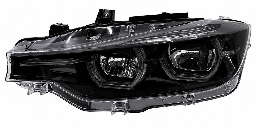 Black Shadow Edition RGB IKON LED Headlights – BMW F30 F31 3 Series – App-Controlled RGB DRL preview