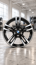VMSS 437M-Style Alloy Wheels | Gloss Black & Machined Silver — illustrative render