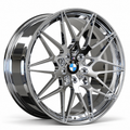 VMSS 666M-style polished alloy wheel — three-quarter view, illustrative render