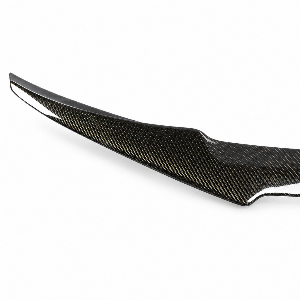 BMW M4 Wet Carbon Fibre Rear Spoiler F82 – V Style — carbon detail close-up