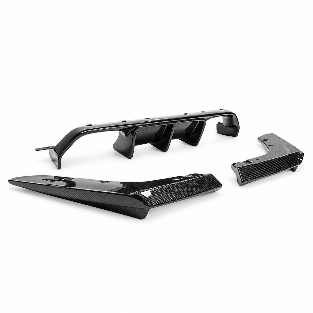 BMW M3 Dry Carbon Fibre Rear Diffuser F80 – Three-Piece V7 Style — product view