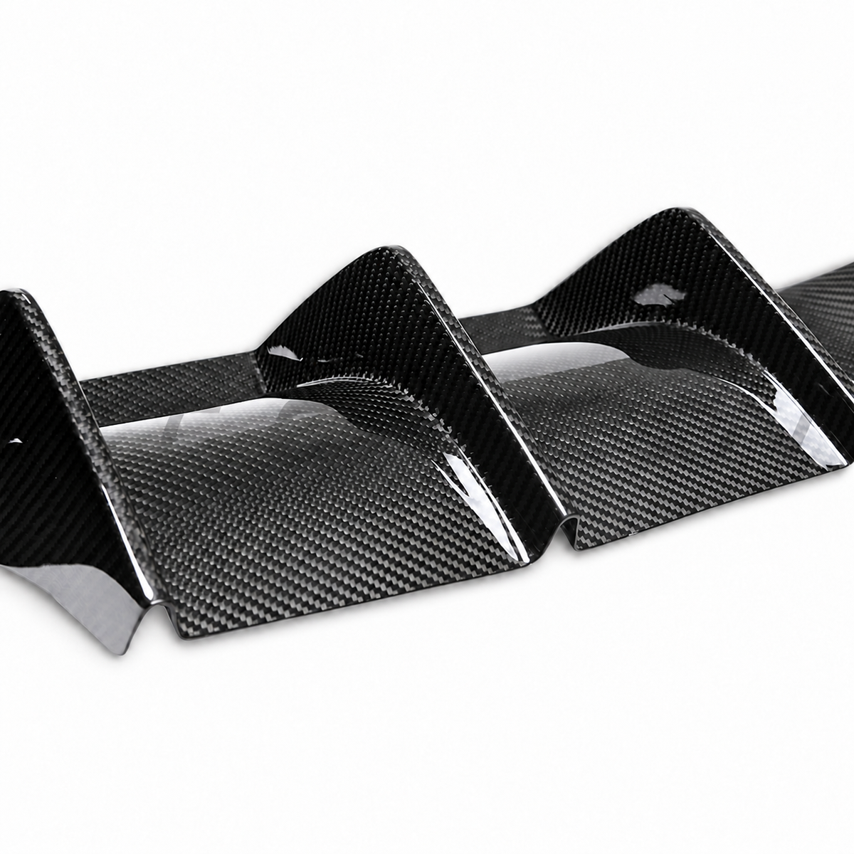 BMW M3 Dry Carbon Fibre Rear Diffuser F80 – Three-Piece V7 Style — carbon detail close-up